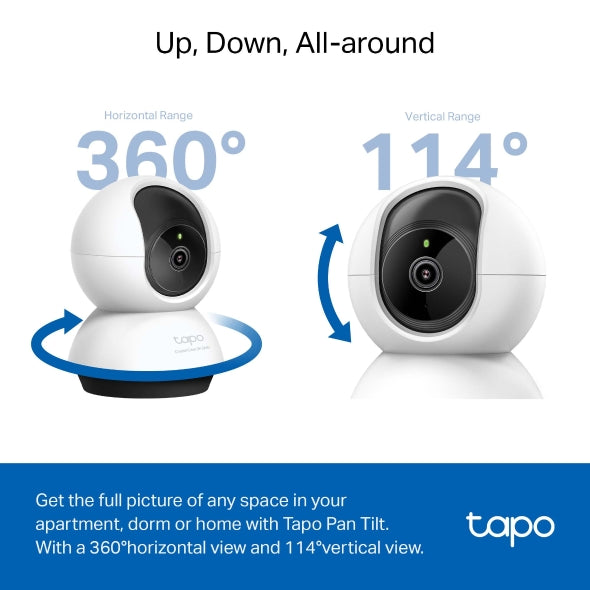 Tapo Pan/Tilt Home Security Wi-Fi Camera | TAPOC220