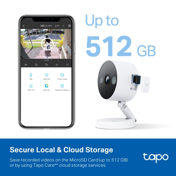 Tapo Indoor/Outdoor Home Security Wi-Fi Camera | TAPOC120