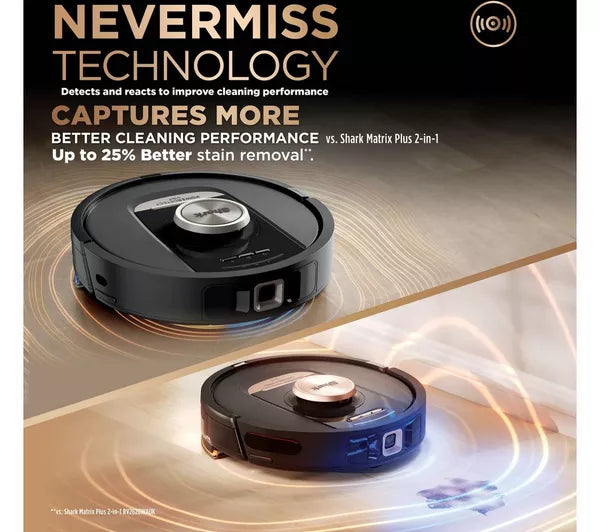Shark PowerDetect NeverTouch Pro 2-in-1 Self-Empty Robot Vacuum RV2800ZEUK