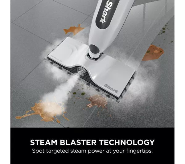 Shark SteamSpot with Steam Blaster Technology - White | S2001UK
