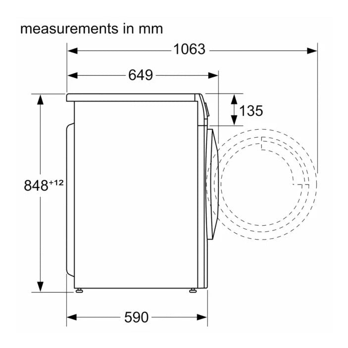 Bosch Series 4 9kg&5kg Washer Dryer White WNA144V9GB