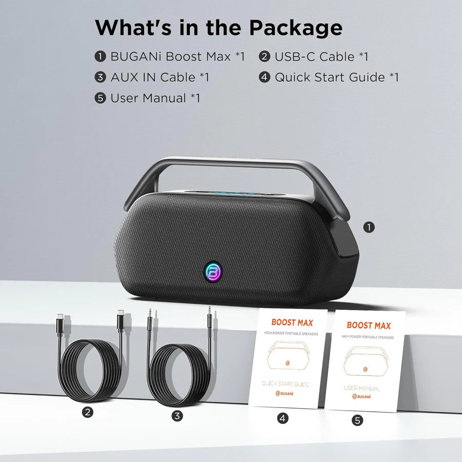 Bugani Boost Max Portable Bluetooth Speaker | BS12302