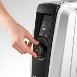 Dragon 4 Oil filled radiator 2KW with electronic timer - White | TRDX40820E