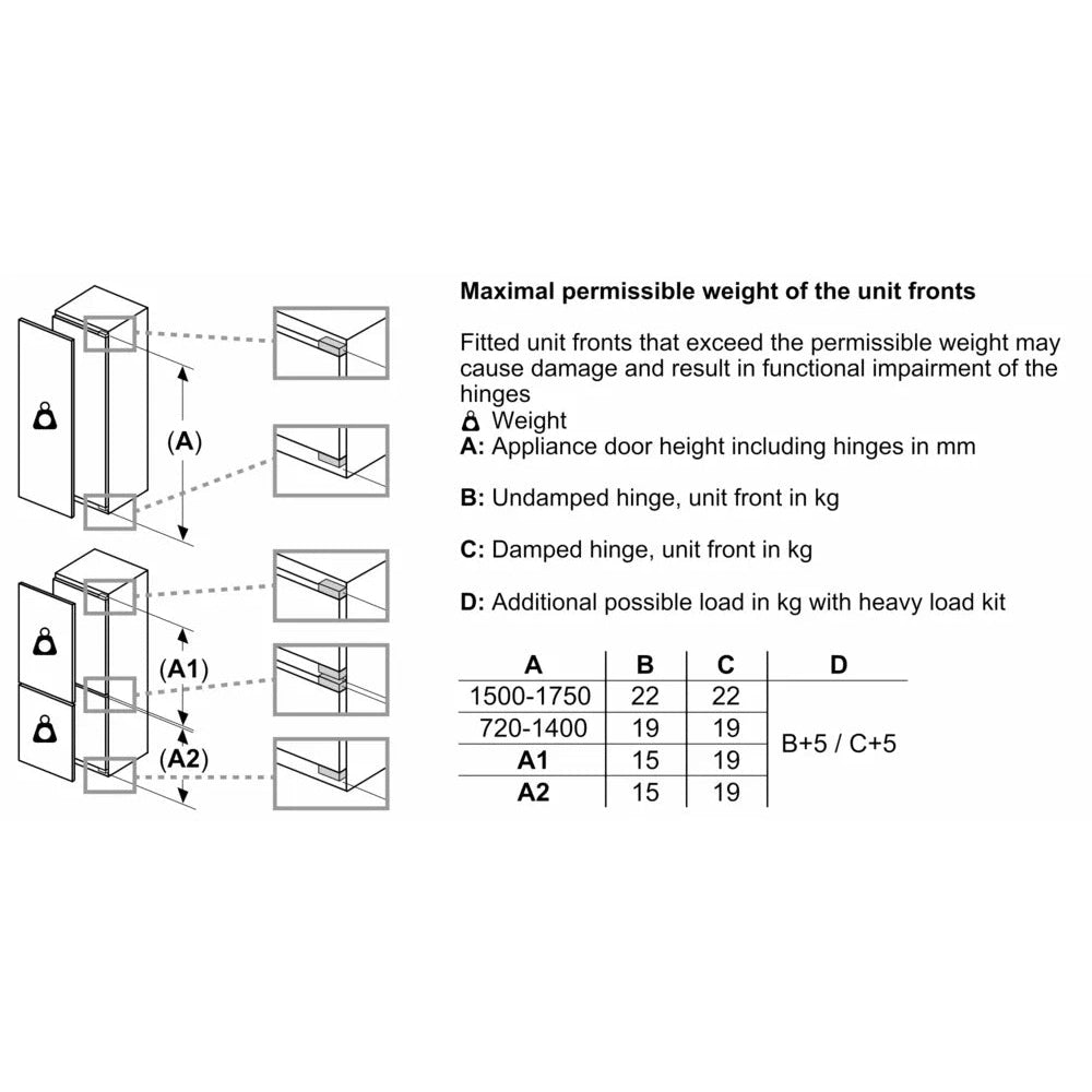 Bosch Series 4 Integrated Tall Fridge Freezer KIN96VFD0