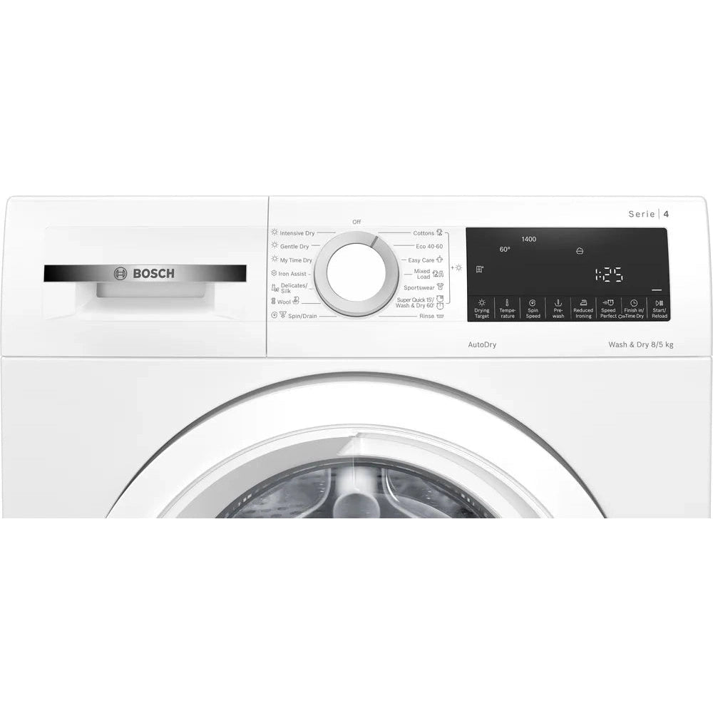 Bosch Series 4 8kg&5kg Washer Dryer White WNA134U8GB