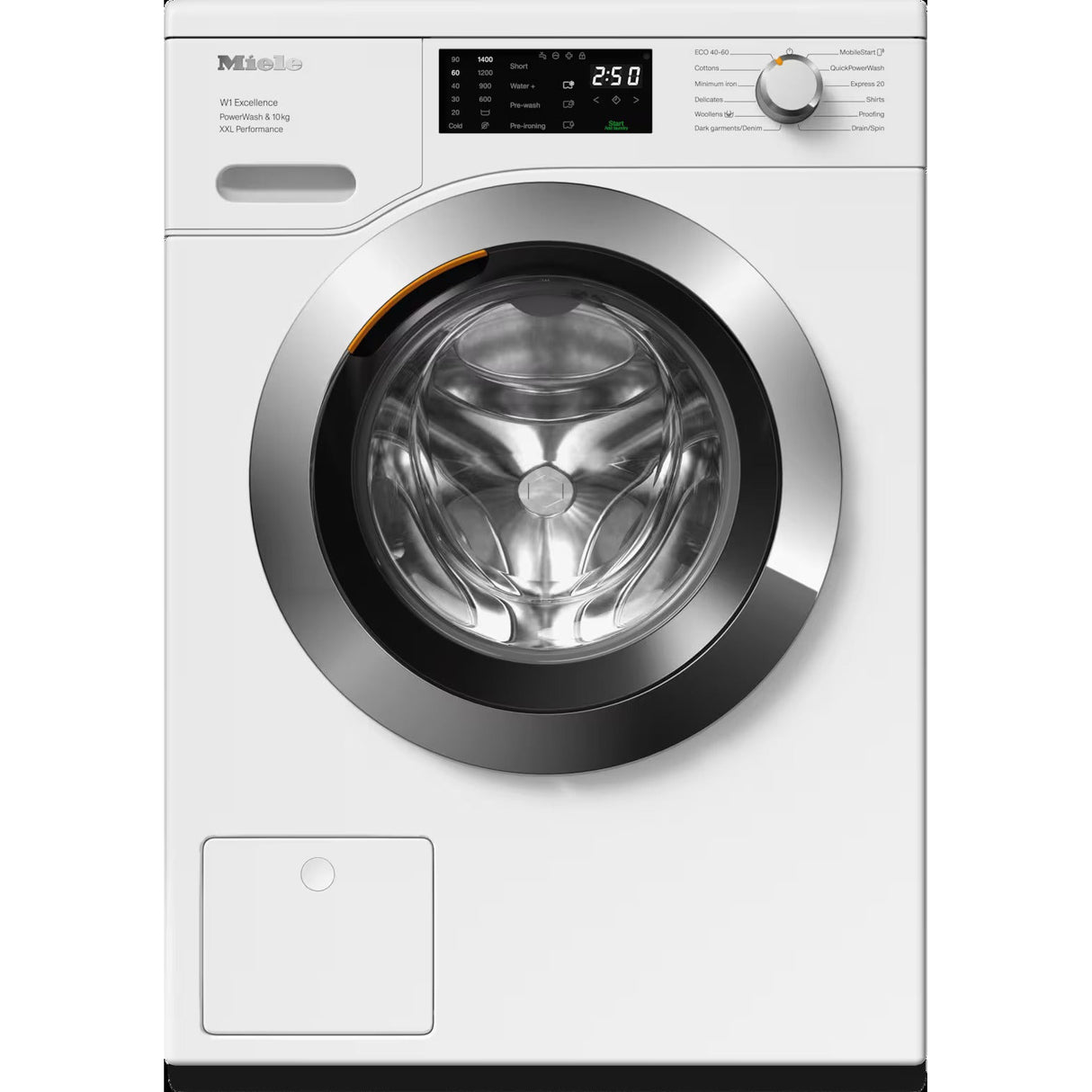 Miele 10kg 1400 Spin Washing Machine White | WEK 365 | 12392780