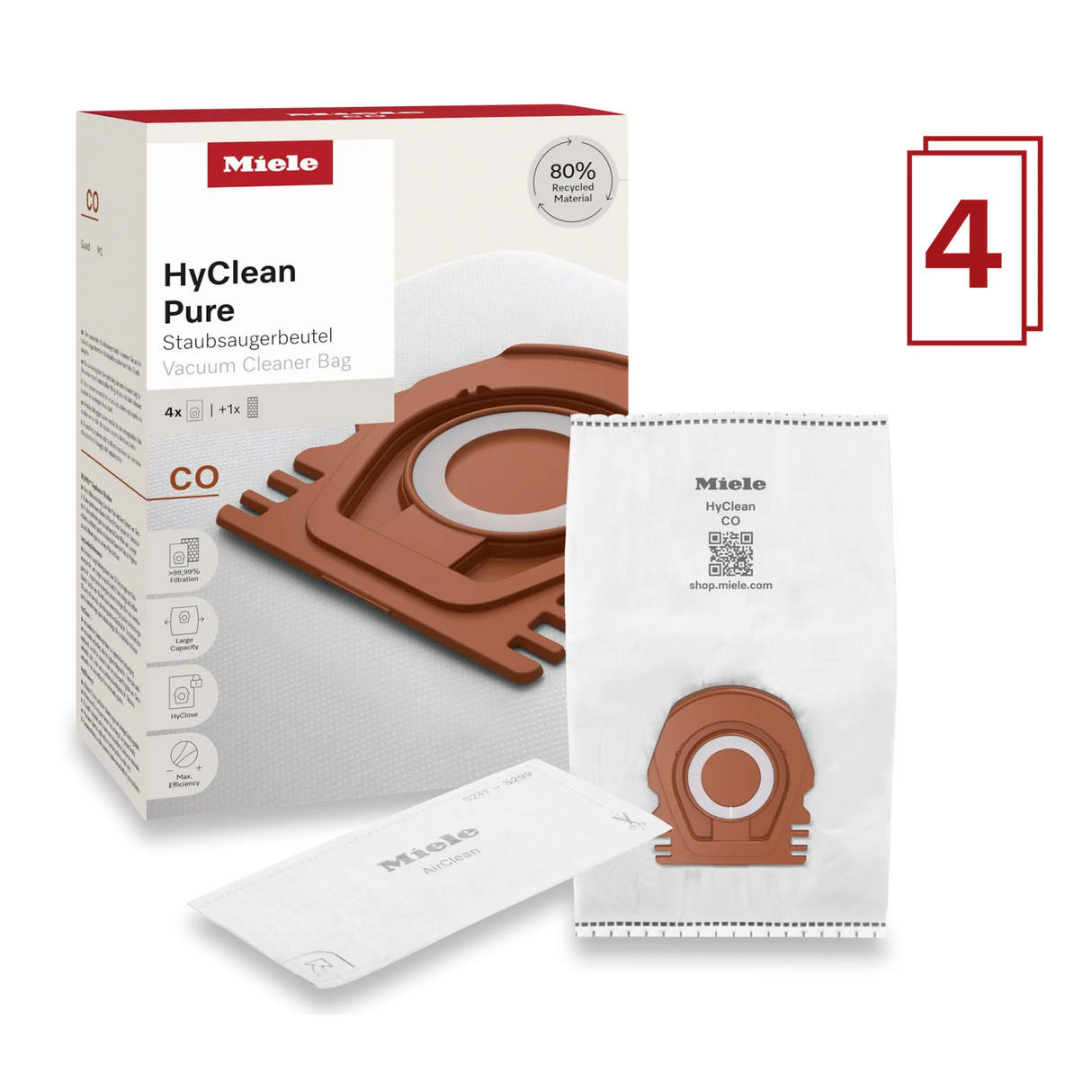 Miele HyClean Pure CO vacuum cleaner bag | 12557080