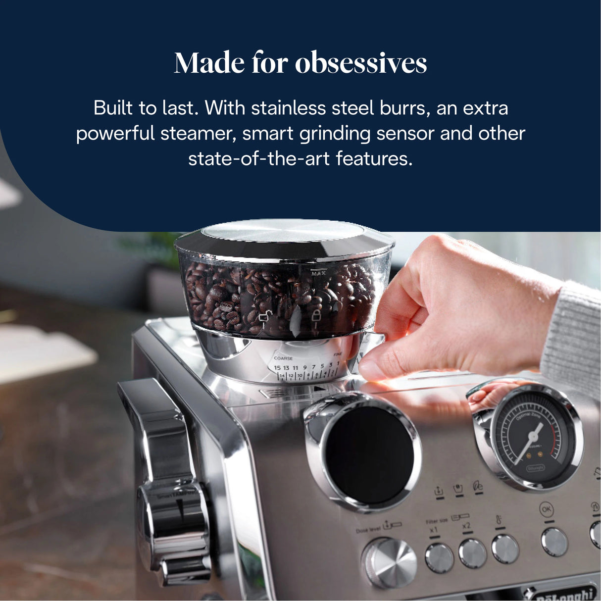 Delonghi La Specialista Maestro Bean To Cup Coffee Machine | EC9885.M