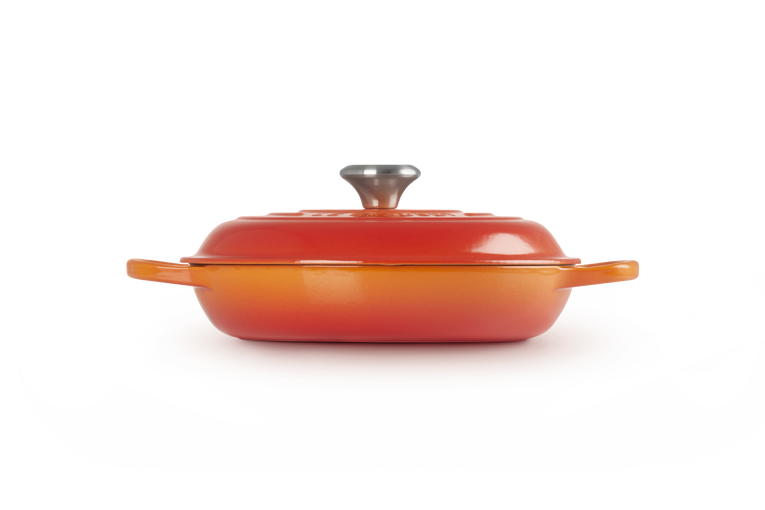Le Creuset Signature 26cm Cast Iron Shallow Casserole - Volcanic | 21180260902430