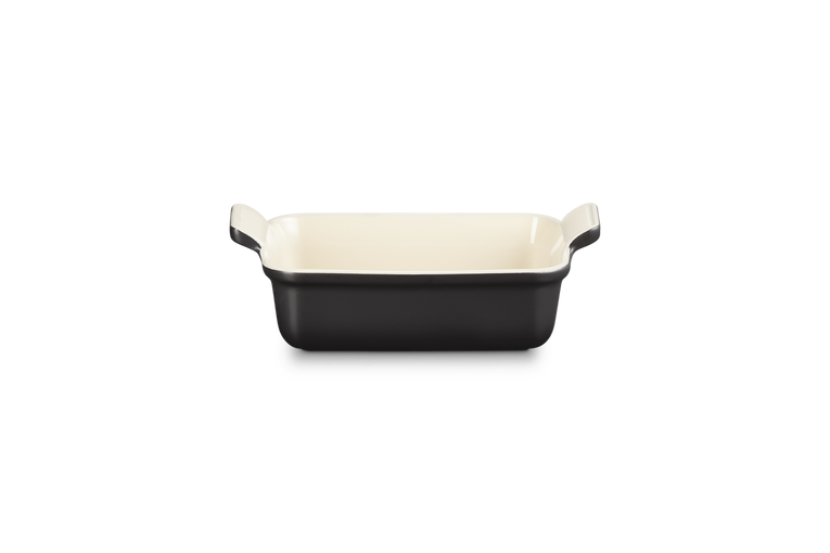 Le Creuset 19cm Stoneware Heritage Rectangular Dish - Satin Black | 71102190000001