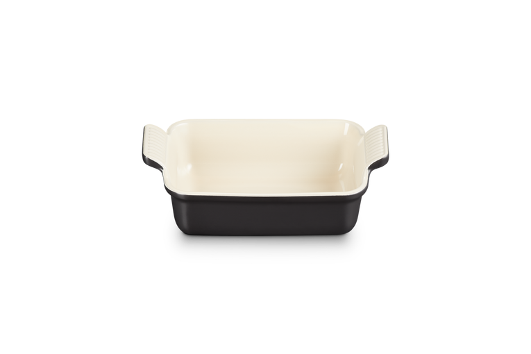 Le Creuset 19cm Stoneware Heritage Rectangular Dish - Satin Black | 71102190000001