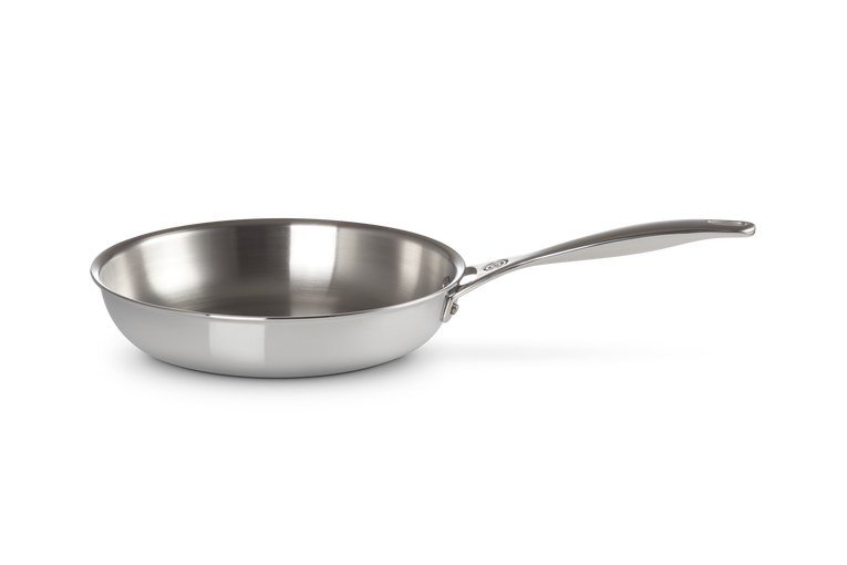 Le Creuset Signature 24cm Uncoated Frying Pan - Stainless Steel | 96600224000100