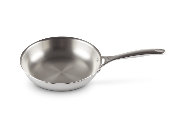 Le Creuset Signature 24cm Uncoated Frying Pan - Stainless Steel | 96600224000100