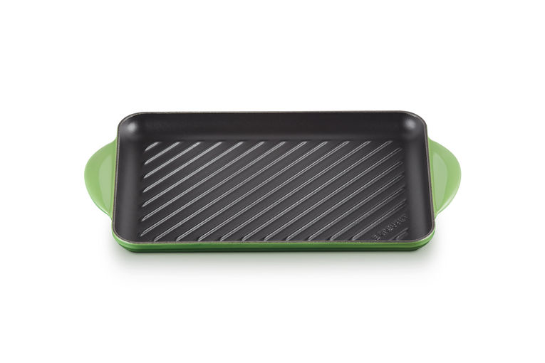 Le Creuset 32cm Cast Iron Rectangular Grill - Bamboo Green | 20202324080460