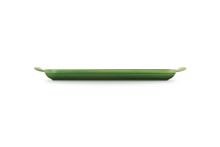 Le Creuset 32cm Cast Iron Rectangular Grill - Bamboo Green | 20202324080460