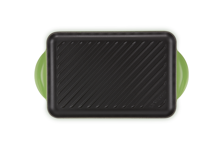 Le Creuset 32cm Cast Iron Rectangular Grill - Bamboo Green | 20202324080460
