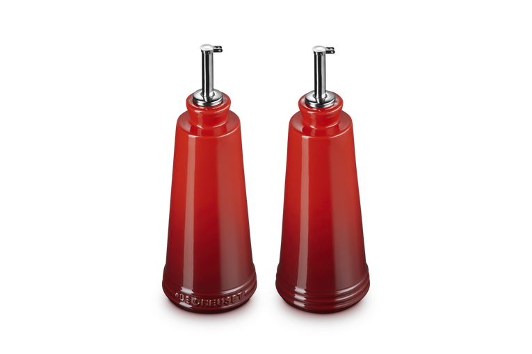Le Creuset Signature Stoneware 300ml Oil & Vinegar Set - Cerise | 80842300600003