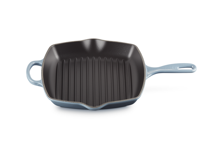 Le Creuset Signature 26cm Cast Iron Square Grillit - Chambray | 20183264340422