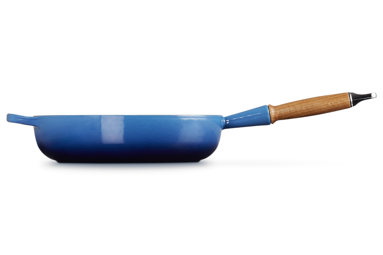 Le Creuset 28cm Cast Iron Sauté Pan with Wooden Handle - Azure | 20259282200422