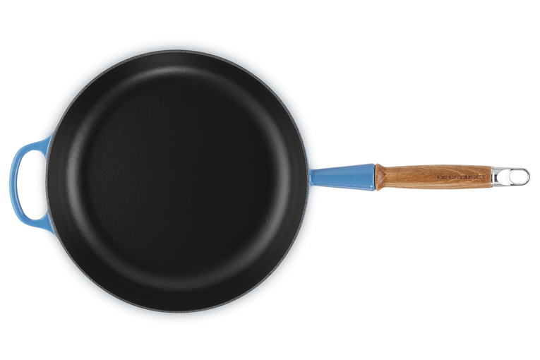 Le Creuset 28cm Cast Iron Sauté Pan with Wooden Handle - Azure | 20259282200422