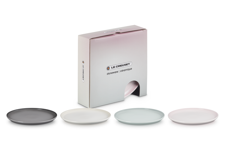 Le Creuset Stoneware Coupe Set of 4 Side Plates | 79289227978019