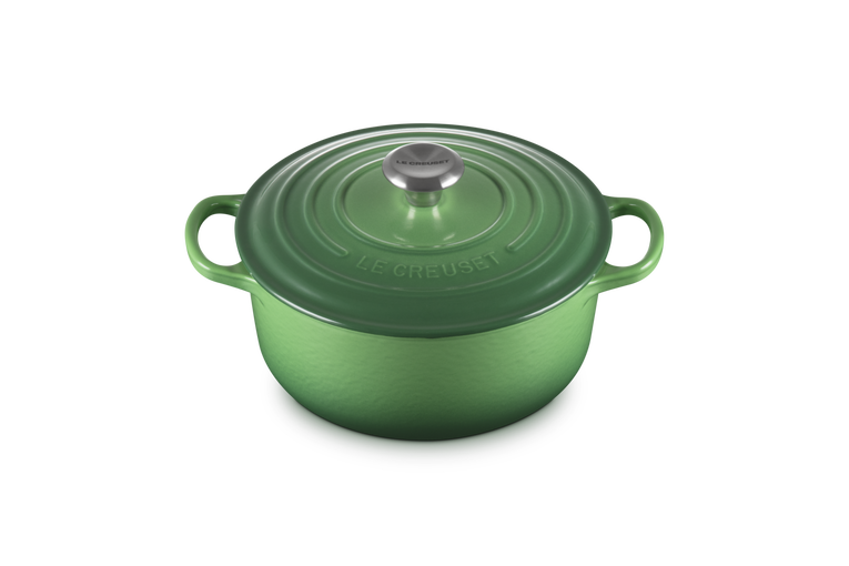 Le Creuset Signature 20cm Cast Iron Round Casserole - Bamboo Green | 21177204344441