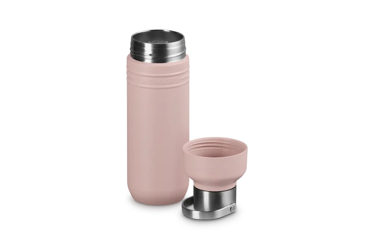 Le Creuset 500ml Insulated On the Go Bottle - Shell Pink | 41066287770001