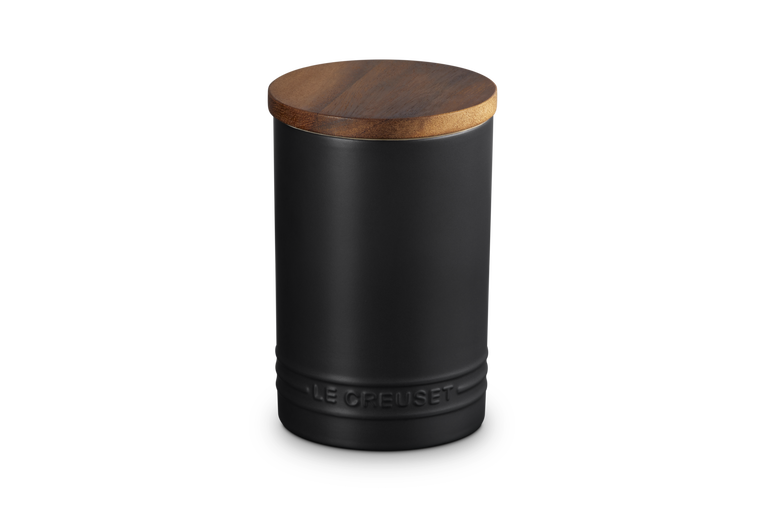 Le Creuset 770ml Stoneware Signature Storage Jar - Satin Black | 70819770000099