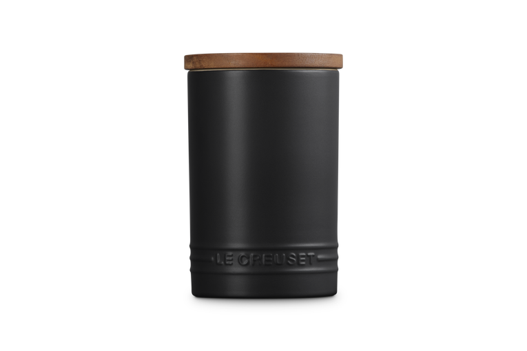 Le Creuset 770ml Stoneware Signature Storage Jar - Satin Black | 70819770000099