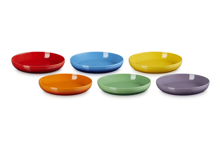 Le Creuset Stoneware Rainbow Set of 6 Pasta Bowls | 79356005218000