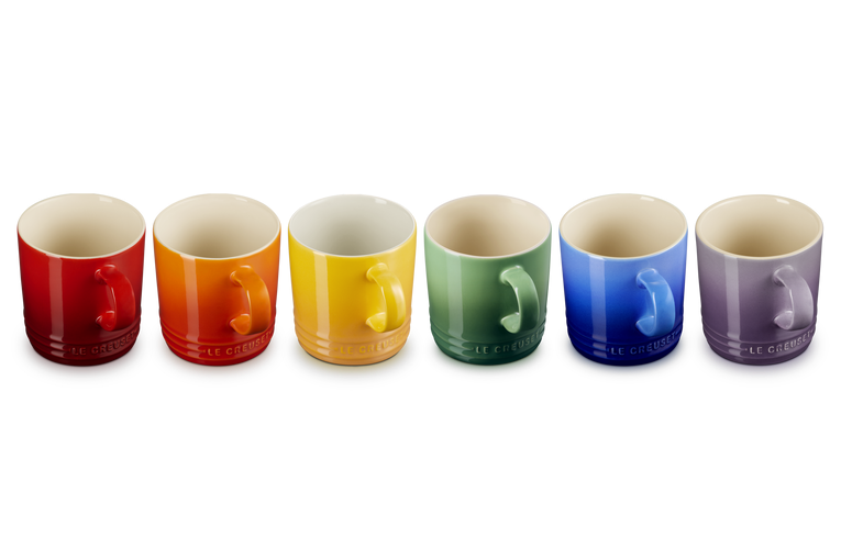 Le Creuset 320ml Stoneware Rainbow Set of 6 Mugs | 79114355219030