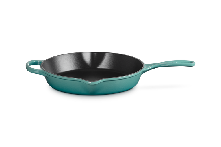 Le Creuset Signature 26cm Cast Iron Deep Skillet - Bleu Riviera | 20187260990422