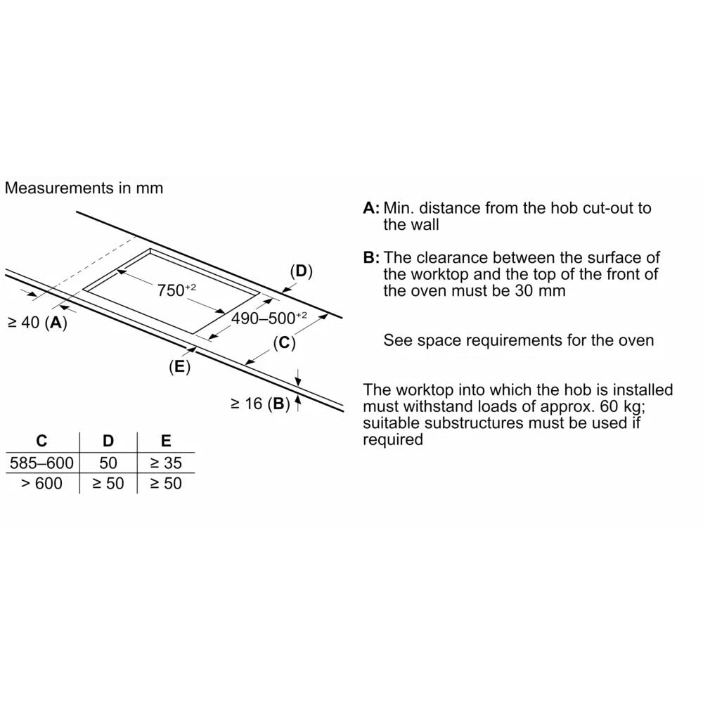Bosch Series 6 60cm Flex Induction Hob PXY83KHC1E