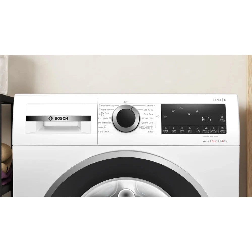 Bosch Series 6 10.5kg&6kg Washer Dryer White WNG25401GB