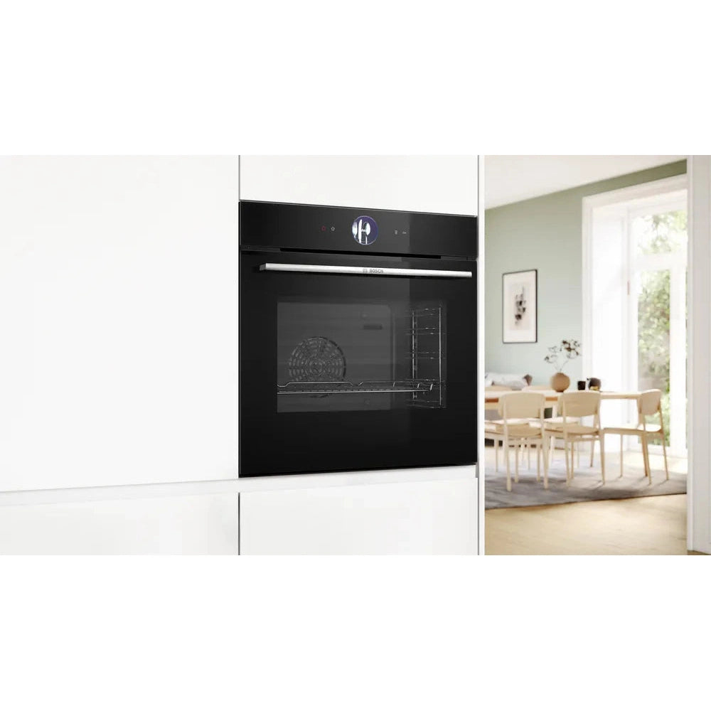 Bosch Series 8 Full Steam Single Oven Black HSG7364B1B