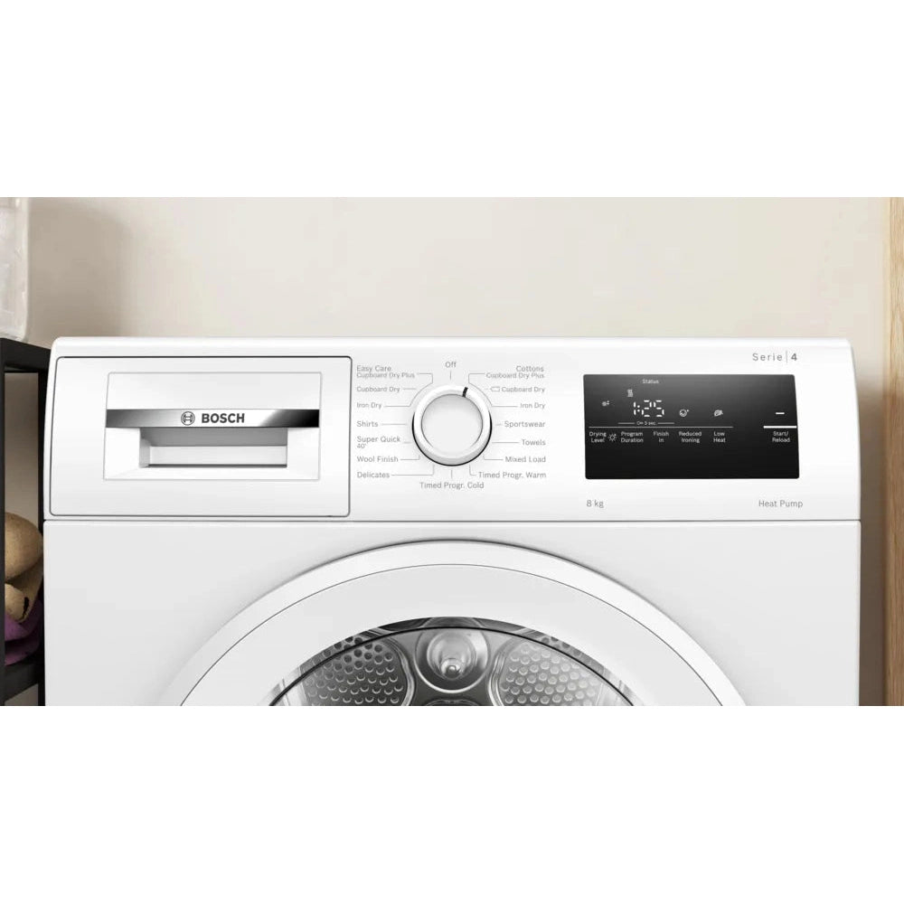 Bosch Series 4 8kg Heat Pump Dryer - White | WTH85225GB