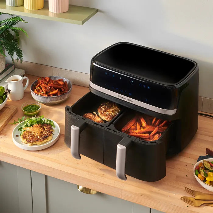 Russell Hobbs Satisfry™ Dual Basket Air Fryer 9L - Black | 27680
