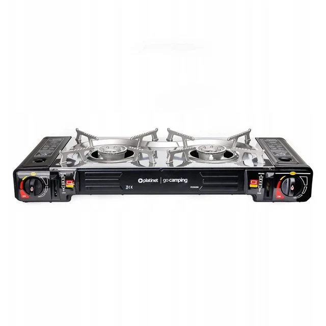 Platinet Gas Stove 2 Burner - Black | 461351