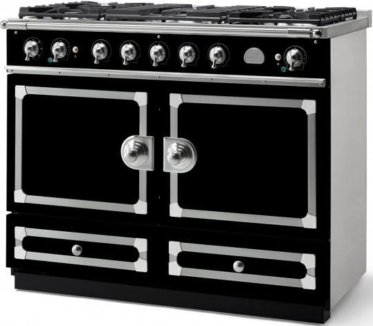 La Cornue CornuFé 110cm Dual Fuel - Black & Polished Brass | LCCF110DFSB/PBSS