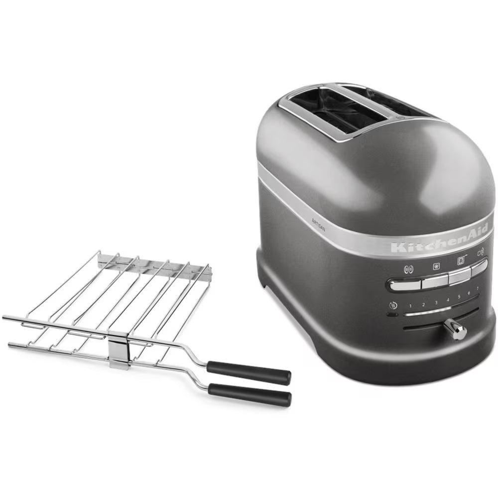 KitchenAid 2 Slice Artisan Toaster - Medallion Silver | 5KMT2204BMS