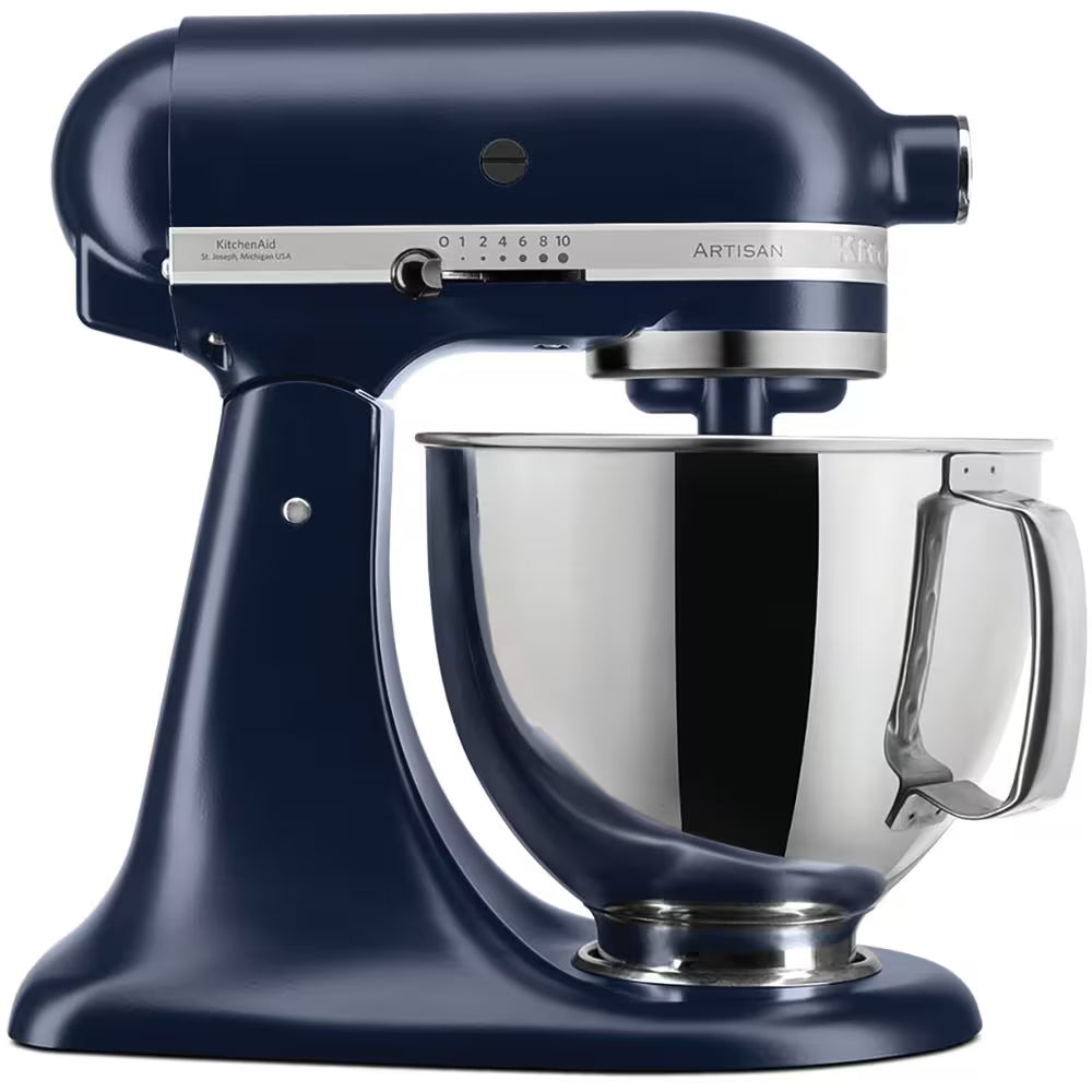 KitchenAid Mixer Tilt-Head 4.8L Artisan With Accessories - Ink Blue | 5KSM175PSBIB