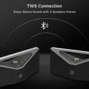 Bugani Brief Pro Portable Bluetooth Speaker with Hi-Res Audio - Black & Silver | BS12303