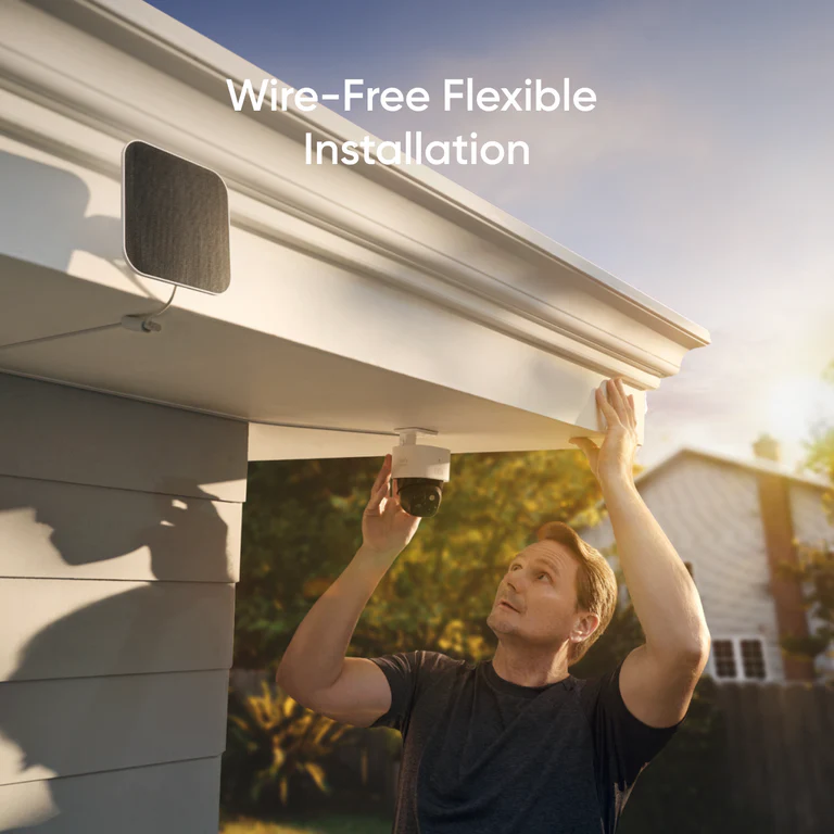 Eufy SoloCam S340 Wireless Outdoor Security Camera with Dual Lens & Solar Panels | T81703W1