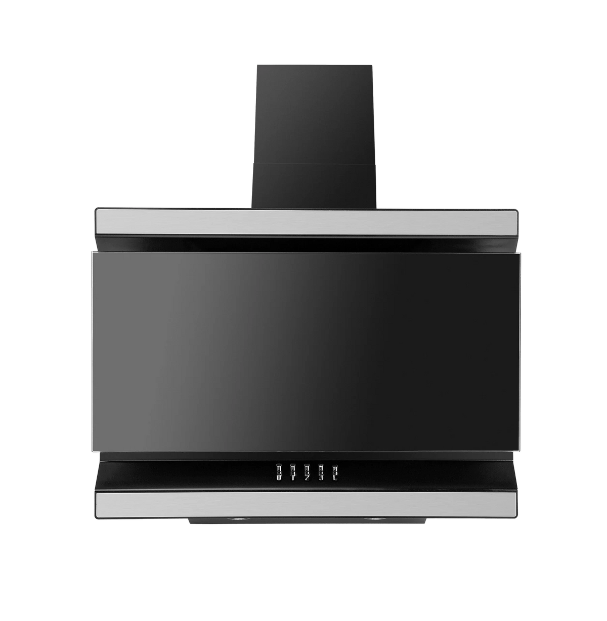 Luxair ISON 60cm Angled Cooker Hood - Black Glass | LA-60-ISON-BLK