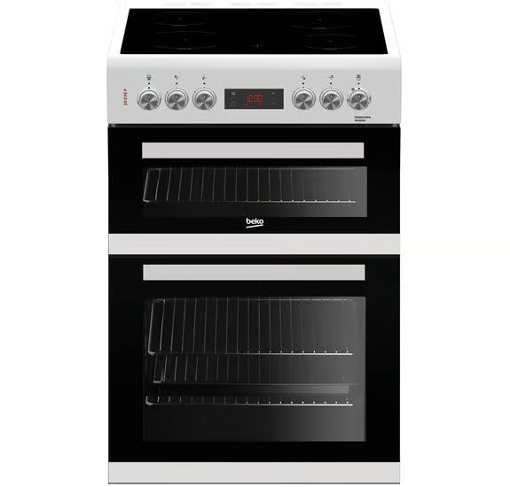 Beko 60cm Double Oven Electric Cooker | KDC653W