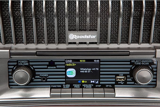 Roadstar HRA-270CD+BT Portable CD Radio Vintage HRA-270CDBT