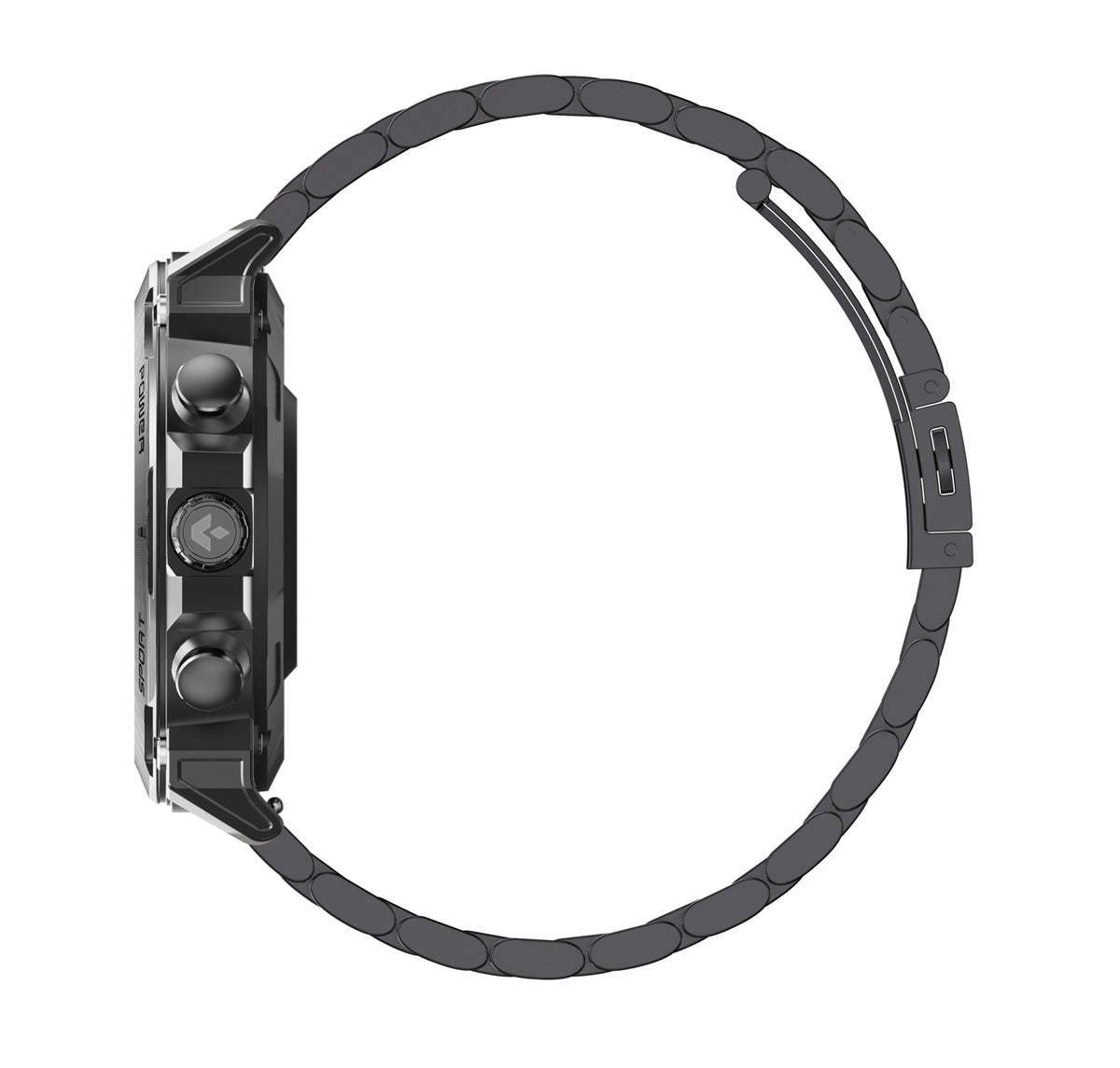 Garett Smartwatch Atom - Black Steel & Orange | ATOM BLACK STEEL