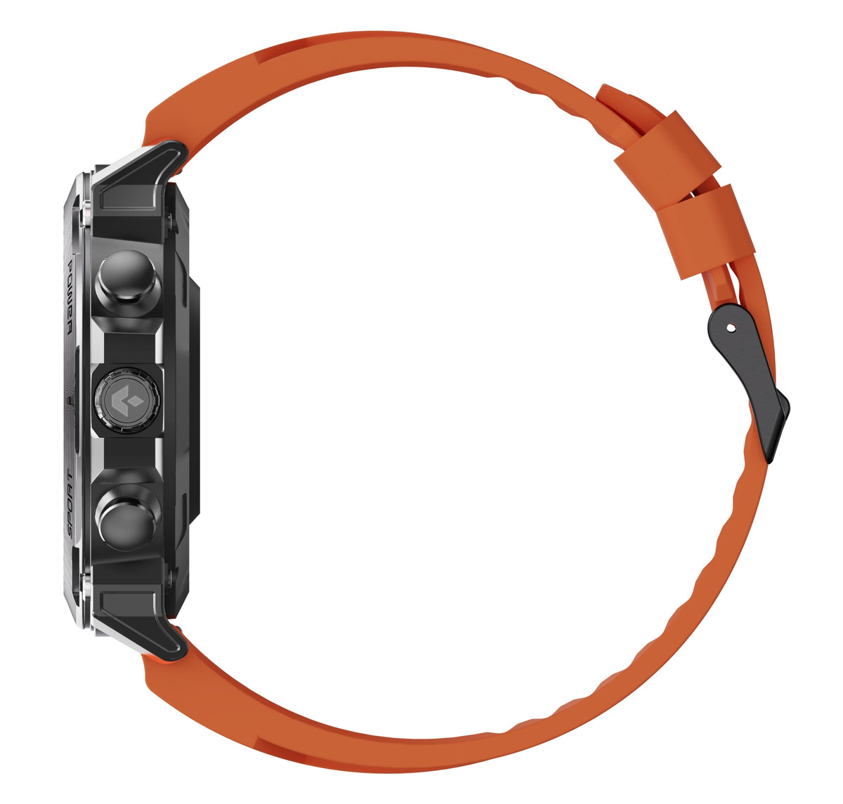 Garett Smartwatch Atom - Black Steel & Orange | ATOM BLACK STEEL