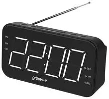 Groove Curve Rechargeable Alarm Clock Radio Black | GVCR02BK