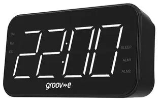 Groove Curve Rechargeable Alarm Clock Radio Black | GVCR02BK